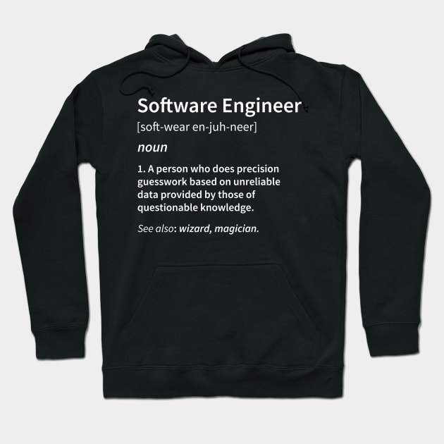 Software Engineer Definition Hoodie by DragonTees